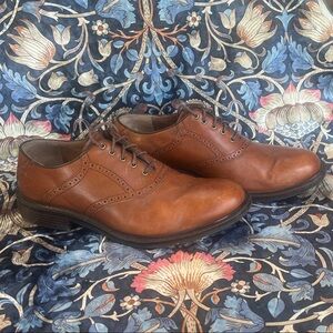 Johnston & Murphy Tan Leather Oxfords